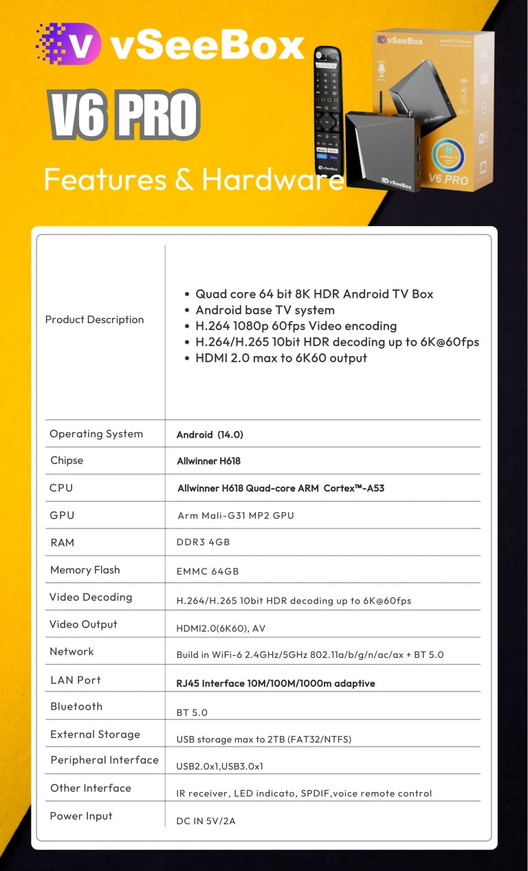 vSeeBox V6 Pro